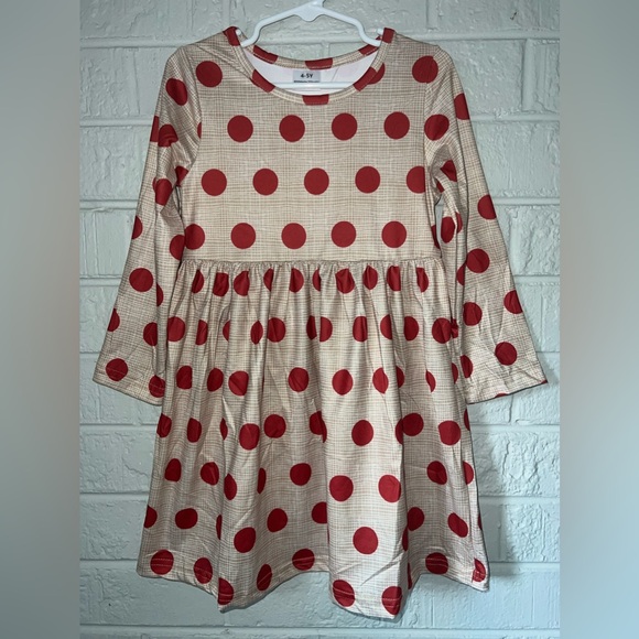 Merry Christmas 🎄 NWOT girls dress 4-5 years - Picture 2 of 7